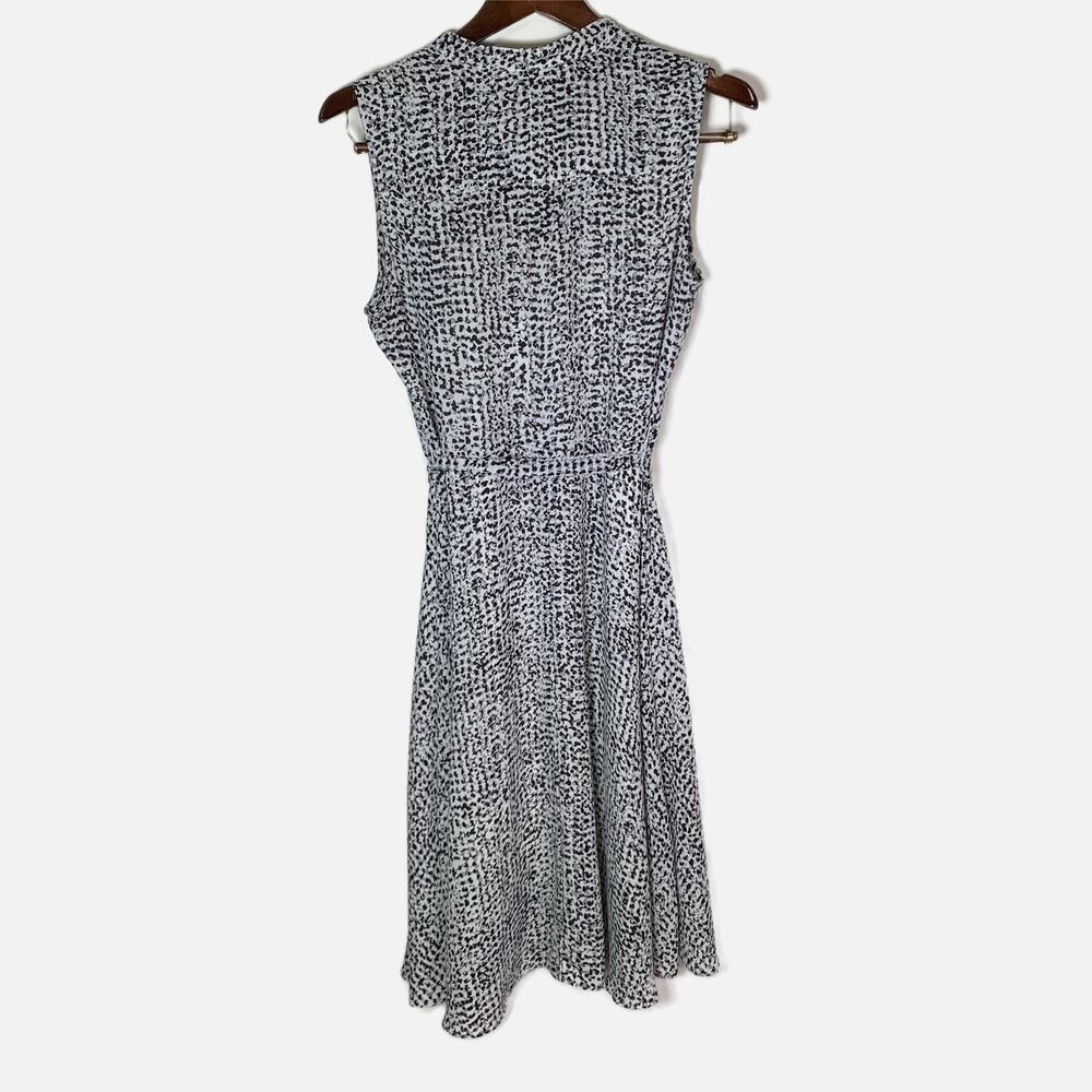 Nanette Lapore Black & White‎ Animal Print Sleeveless Dress w/Tie Waist Size 6 - Picture 4 of 14